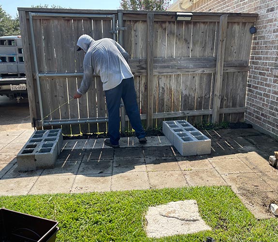 building an outdoor shelf for container garden