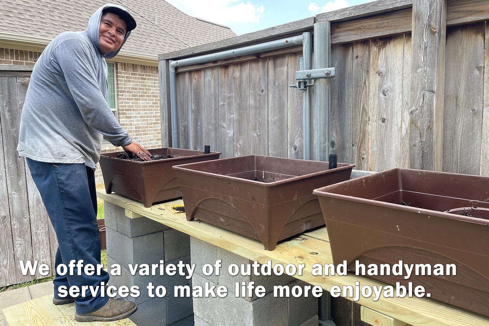 planting an outside container garden